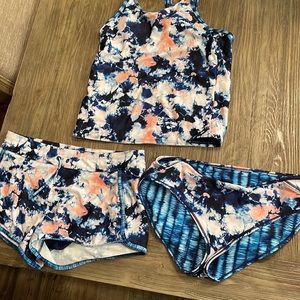 Athleta Girl size XXL 16 three pc swim